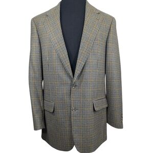 Vintage Brooks Brothers Pure Wool Houndstooth 2 Button Sports Coat. 41 L